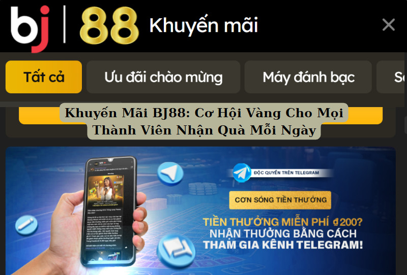 khuyến mãi bj88